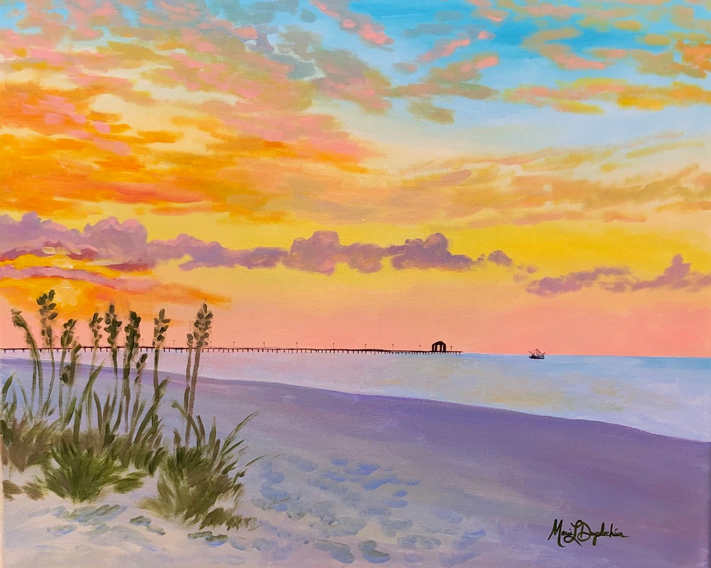 Biloxi Sunrise Art Print