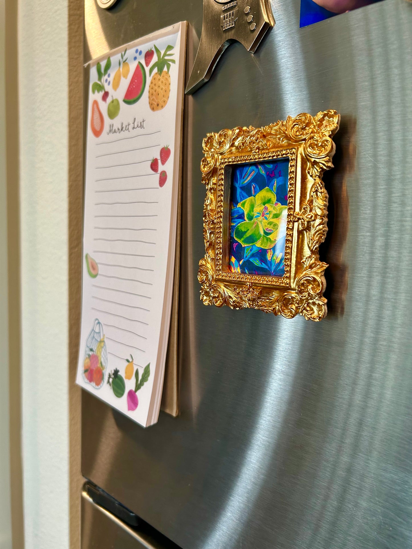 FLEURescent Magnolia 2 Miniature Art Magnet