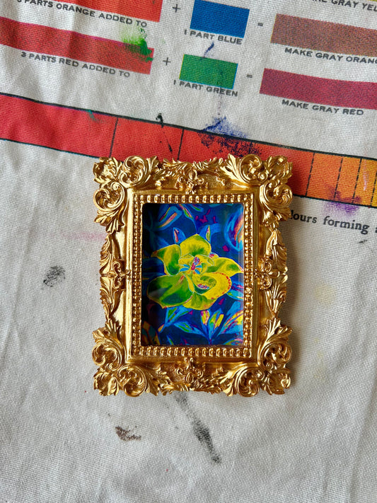 FLEURescent Magnolia 2 Miniature Art Magnet