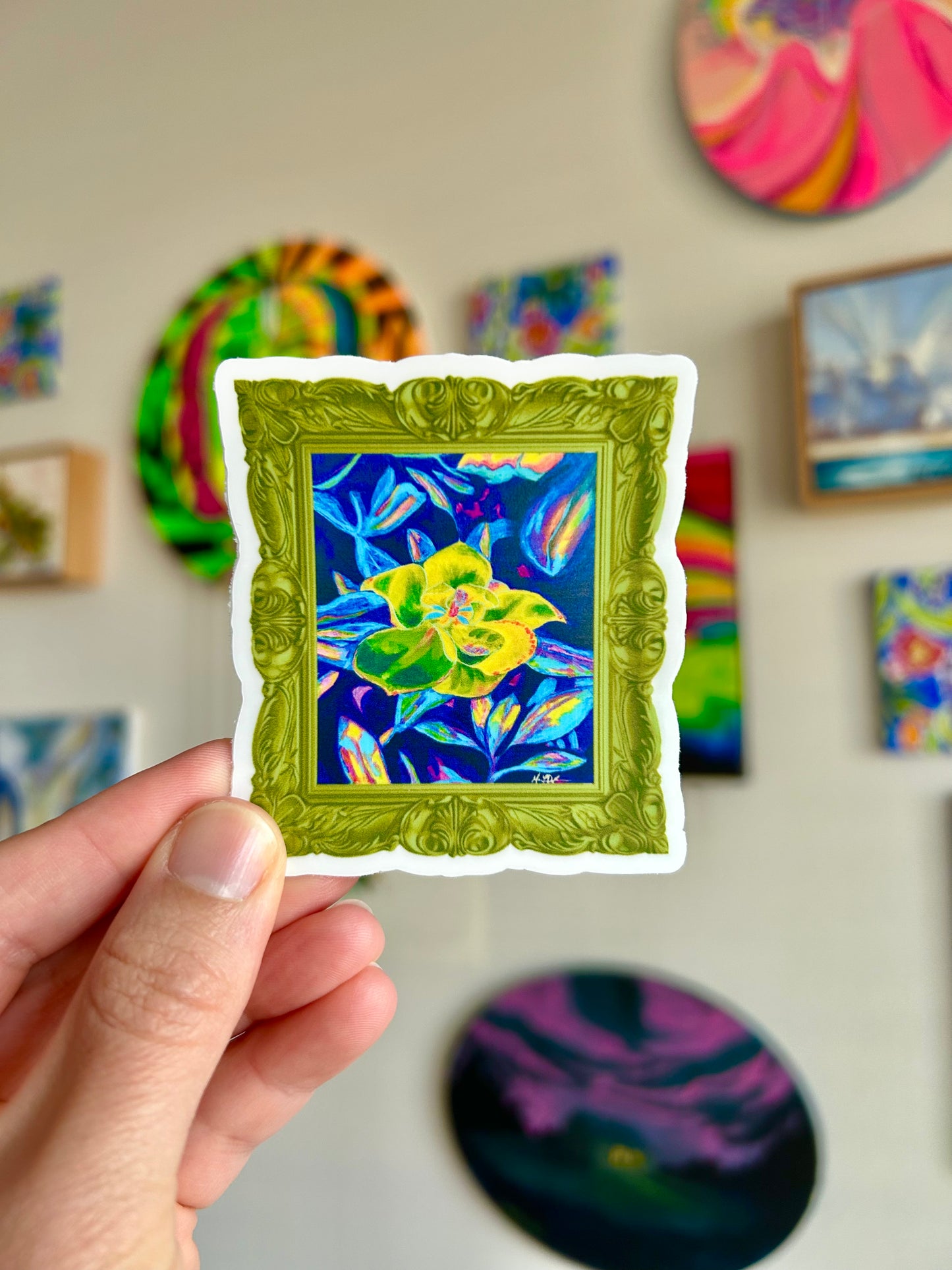 FLEURescent Magnolia 2 Sticker