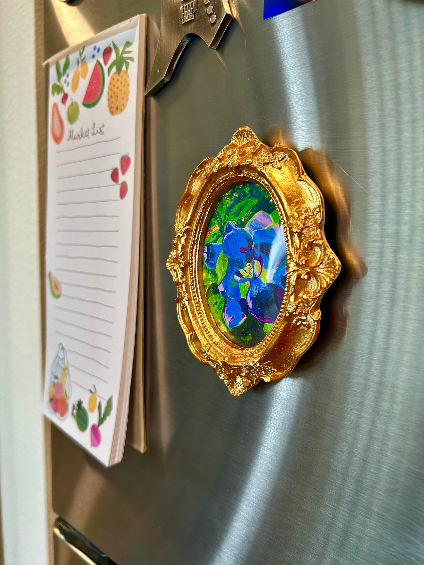 FLEURescent Magnolia Miniature Art Magnet