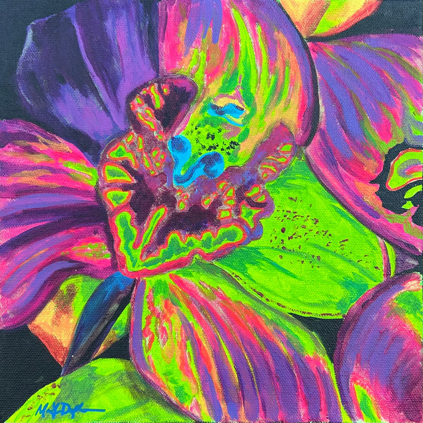 FLEURescent Orchid Art Print