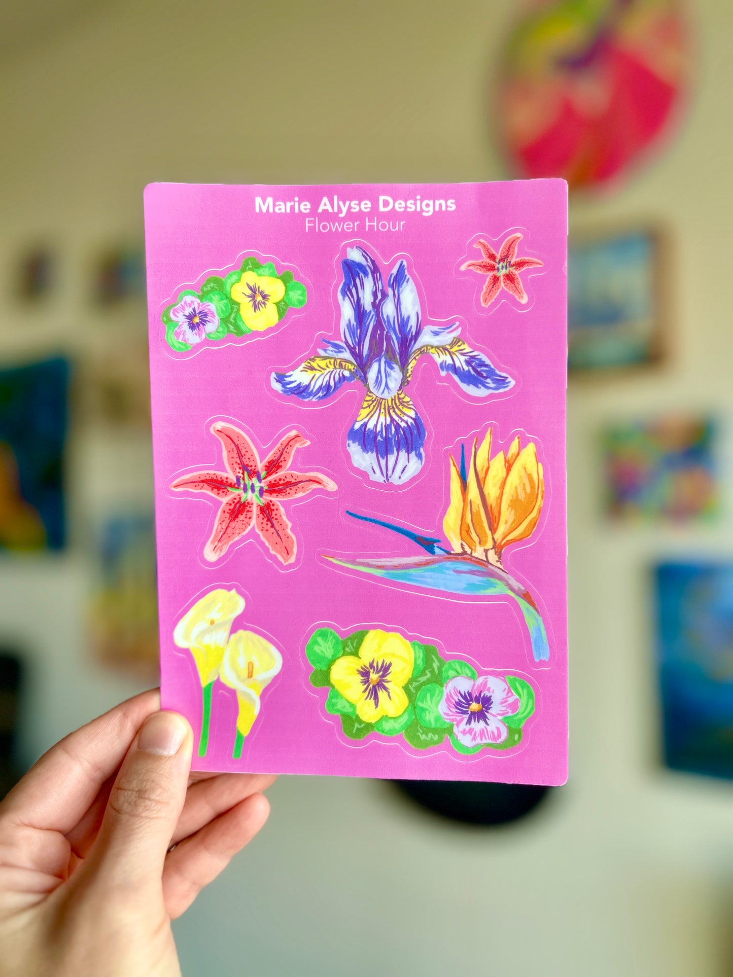 Flower Hour Sticker Sheet
