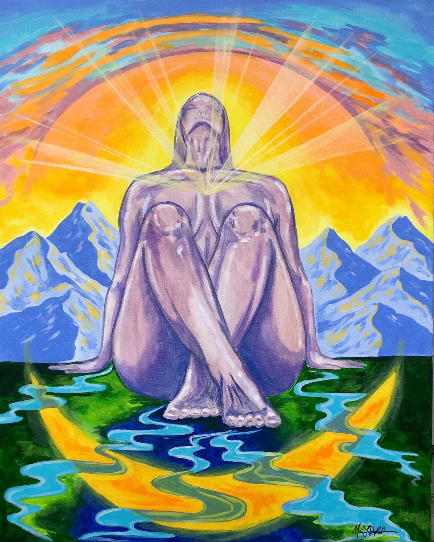 HERizon Mountain Art Print