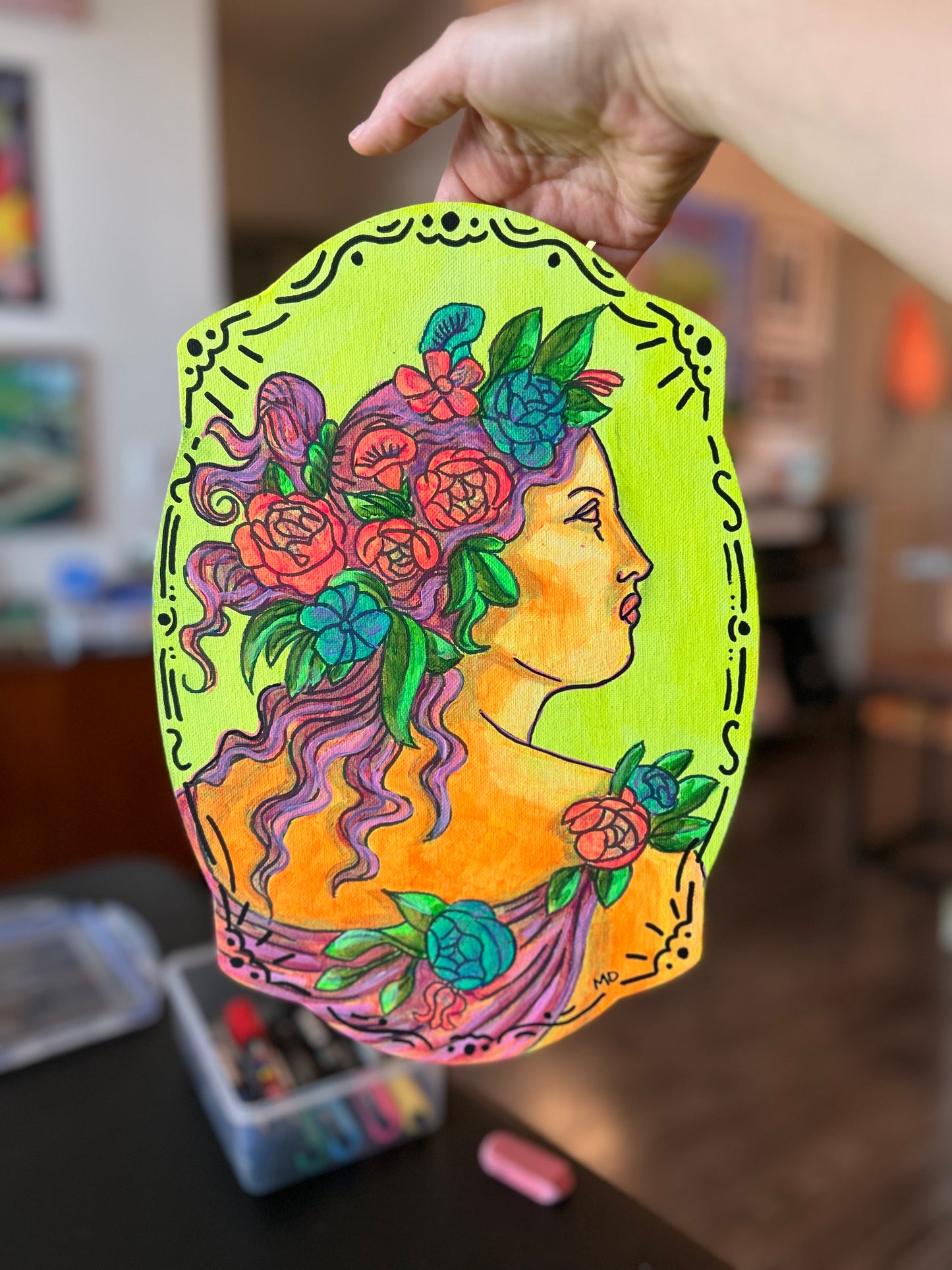 Cameo Disco Original Painting