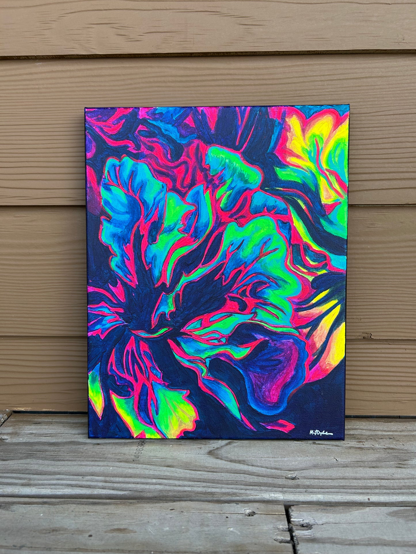 FLEURescent Carnation 2 Original Painting