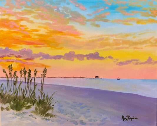 Biloxi Sunrise Art Print