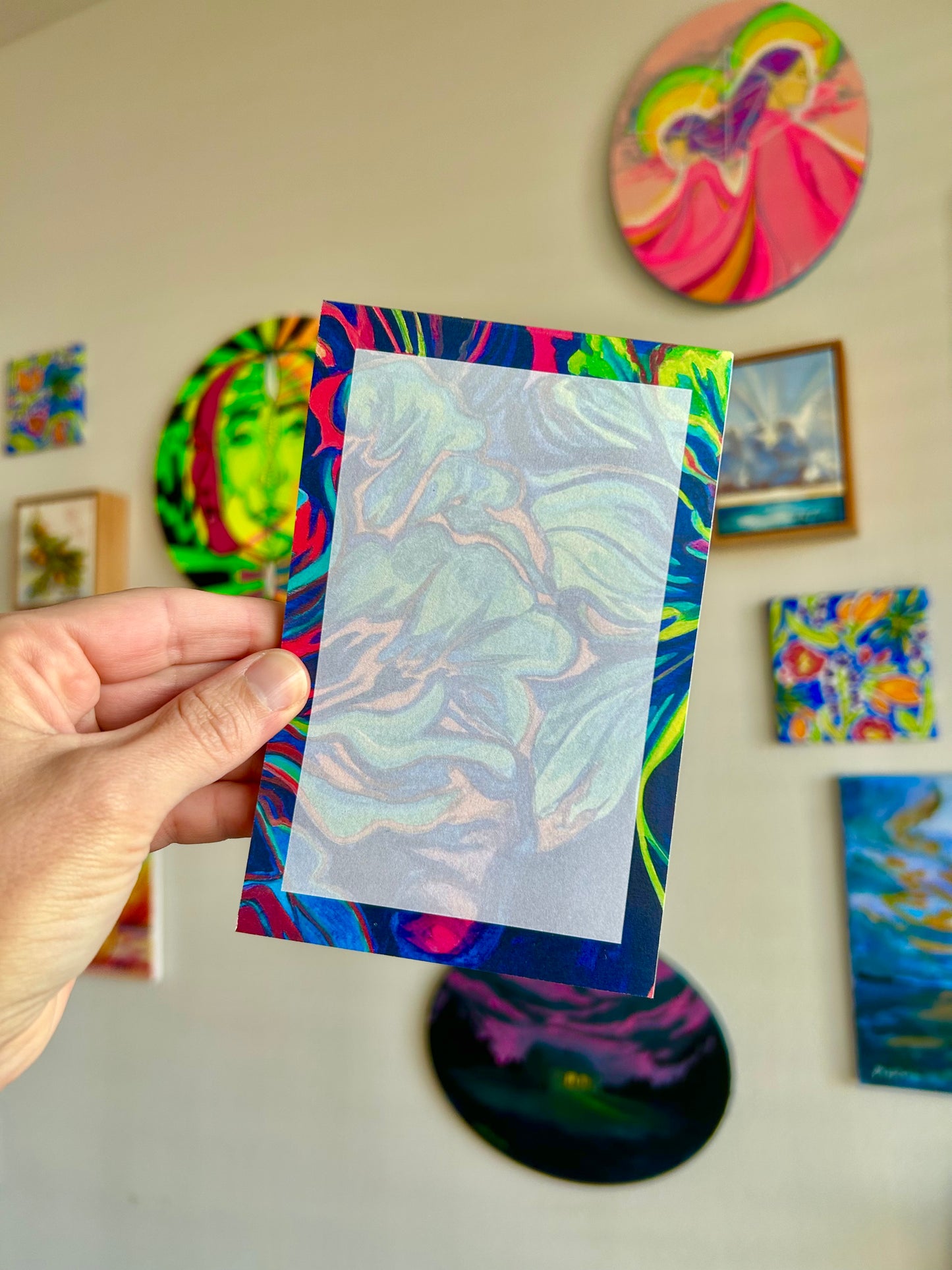 FLEURescent Carnation Notepad