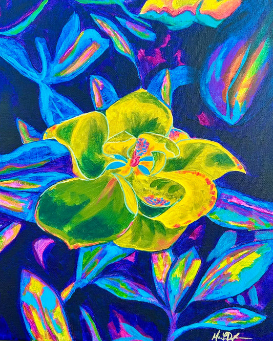 FLEURescent Magnolia 2 Art Print