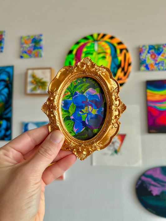 FLEURescent Magnolia Miniature Art Magnet