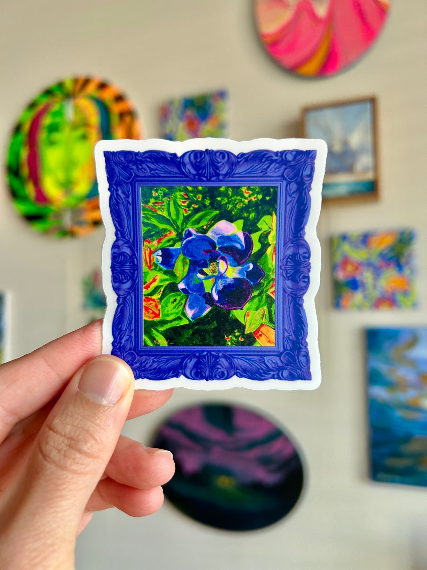 FLEURescent Magnolia Sticker
