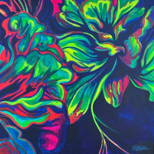 FLEURescent Carnation Art Print