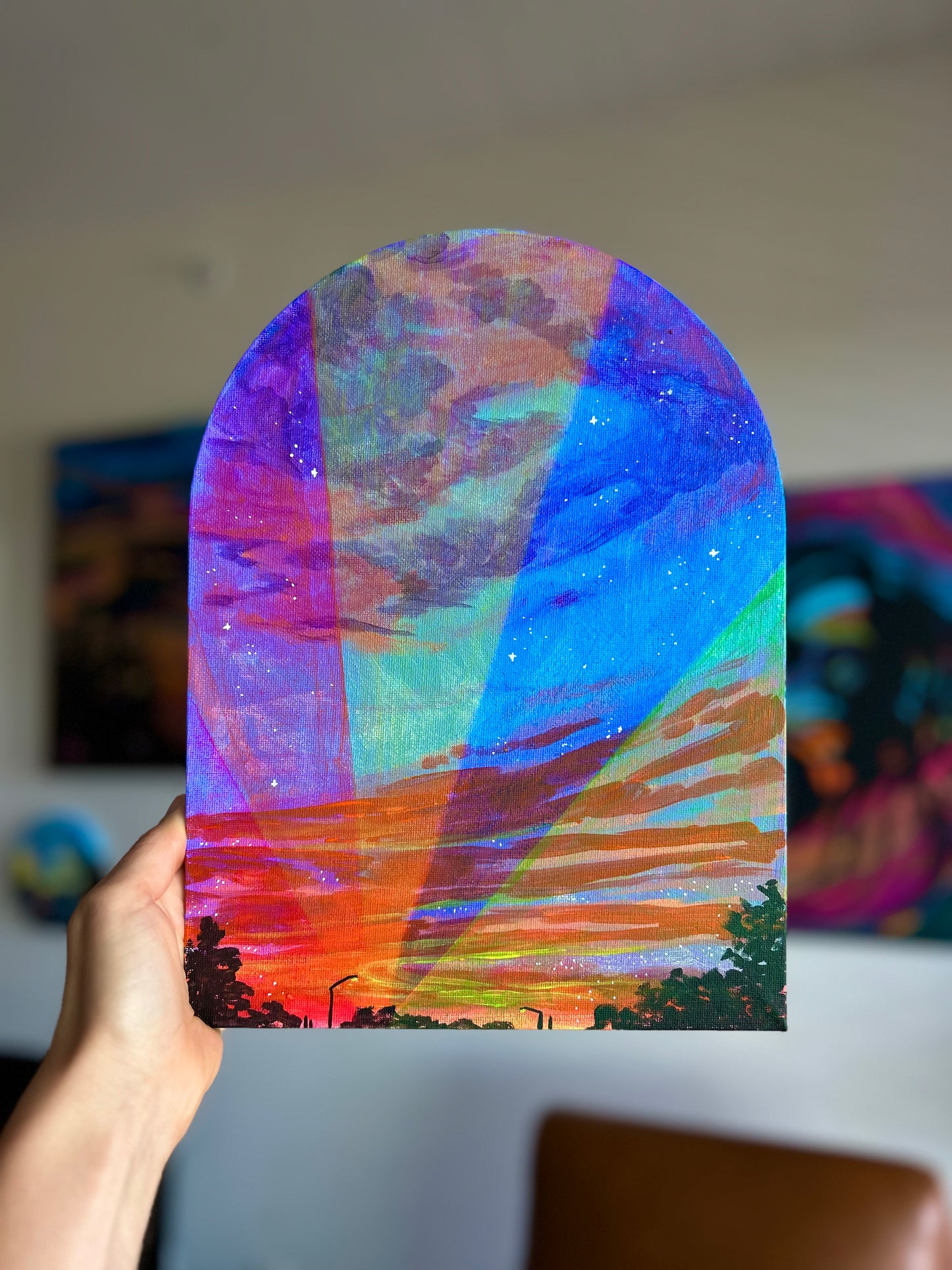 The Girl With Kaleidoscope Eyes Original Painting