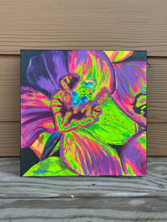 FLEURescent Orchid Original Painting
