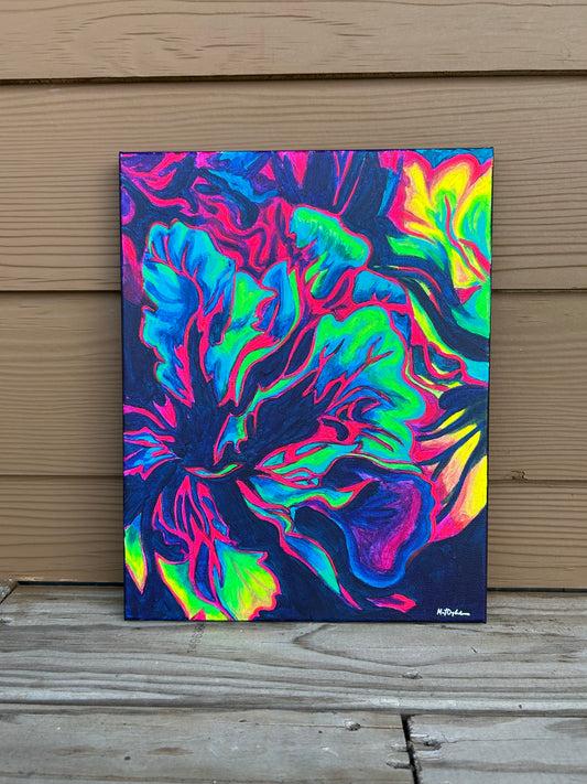 FLEURescent Carnation 2 Original Painting