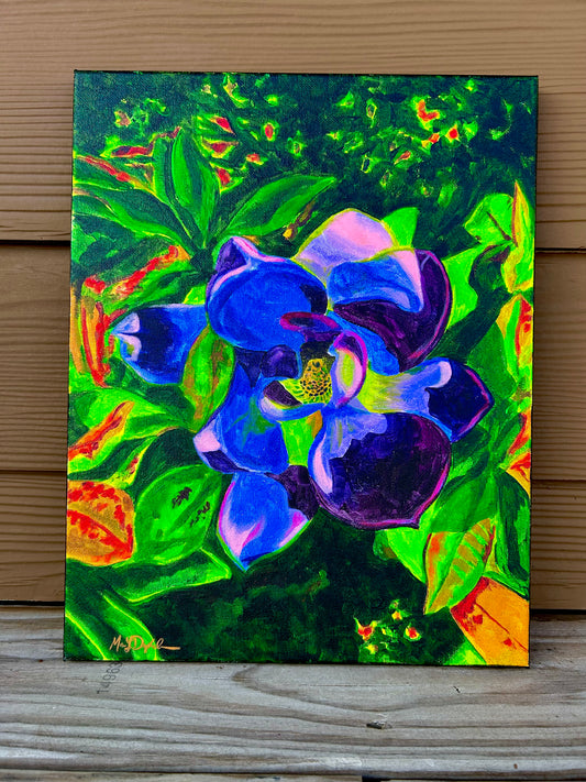FLEURescent Magnolia Original Painting