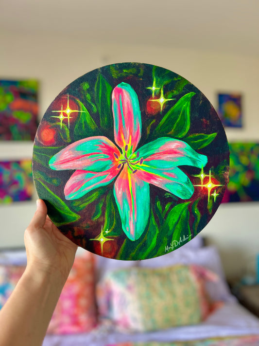 FLEURescent Lily Original Painting