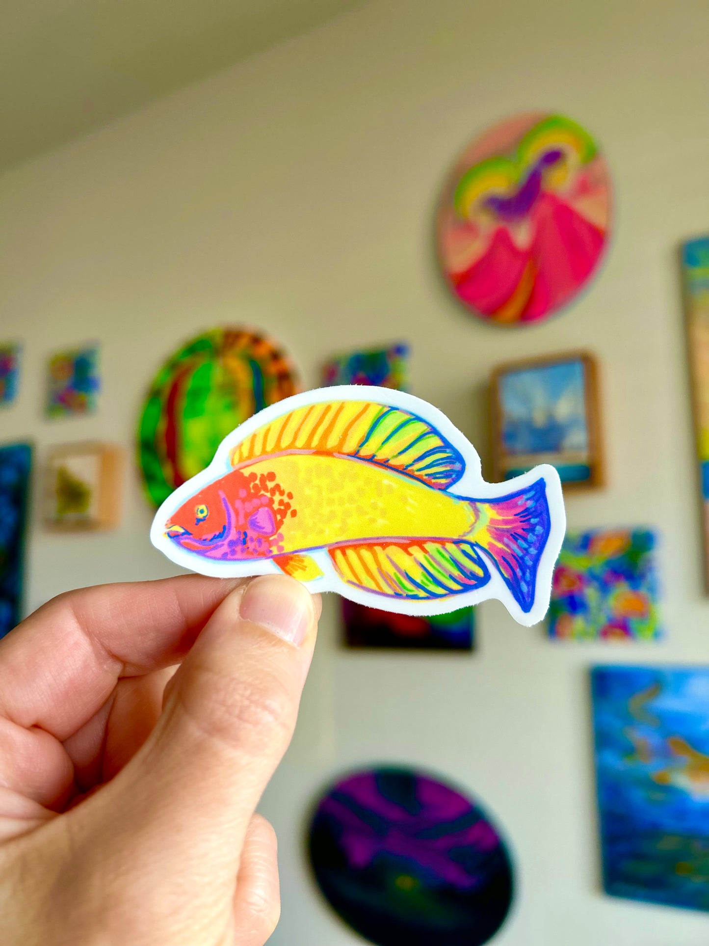 Rainbow Fish Sticker